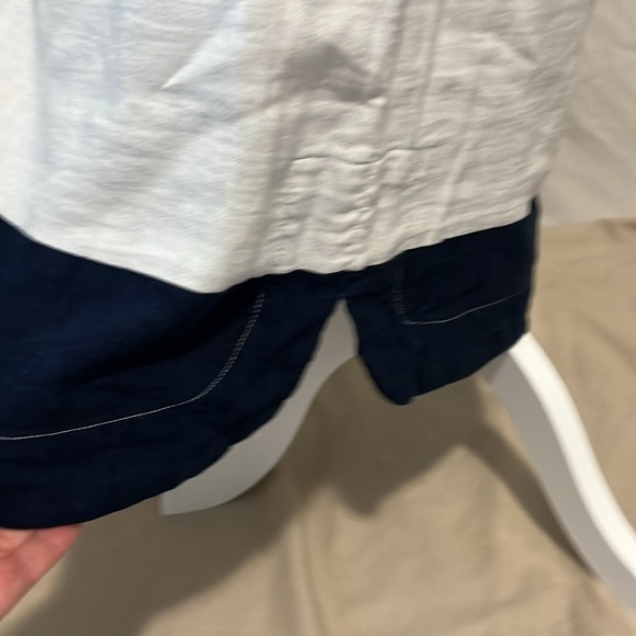 Cosmo & co Navy & light grey striped dress Size M Good used condition - Picture 2 of 5